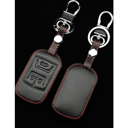 For Chery Tiggo 3 5 Chery ARRIZO 3 7 Chery E3 E5 Bonus 3 Buttons Leather Car Remote Key Case Cover Holder Shell Fob