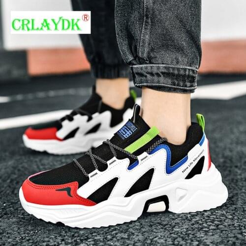 CRLAYDK Mens Running Shoes Fashion Sneakers Sports Training Casual Walking Comfort Slip Resistant Tennis Platform Boys Trainers