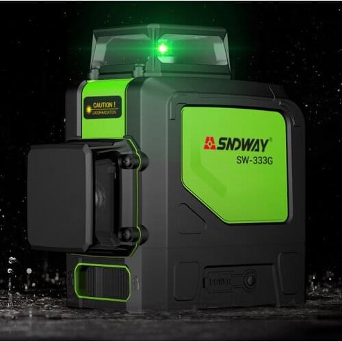 SNDWAY Laser Level 3D 12 Line Construction Tools Rotary 360 Degree Self Vertical Horizontal Automatic Laser Leveling Machine