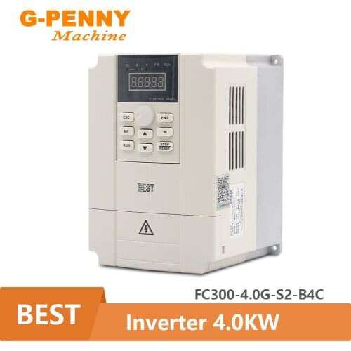 BEST Inverter VFD 4.0KW 220V/380V Variable Frequency Drive for spindle motor speed control 1000Hz 3-phase output