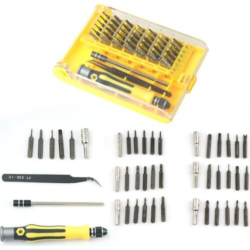Magnetic Screwdriver Set 45 In 1 Set Precision Screw Driver Tools With Tweezer
