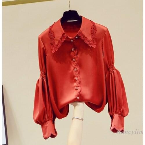NANCYLIM Red Blouses