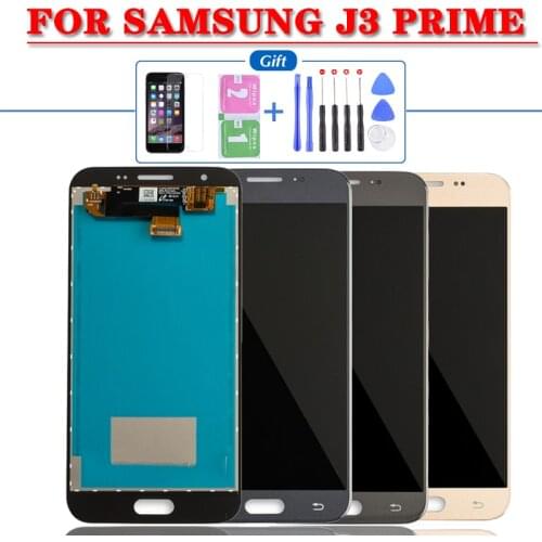 Original LCD For SAMSUNG GALAXY J327 LCD J3 Prime 2017 j327W J327V J327T J327P Display Touch Screen Display Assembly Replacement