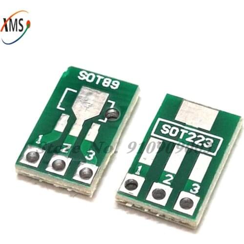 20pcs SOT89 SOT223 to DIP PCB Transfer Board DIP Pin Board Pitch Adapter keysets