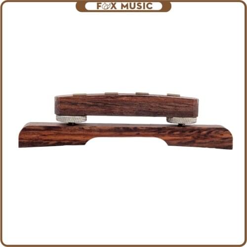 Durable Rosewood Guitar Bridge Mandolin Bridge For Mandolin Guitar Bass Adjustable Guitar Accessories