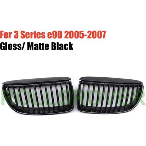 ROLLSROVER Front Bumper Grille Grill For For 3 Series e90 2005-2007 Single Strip Car Styling