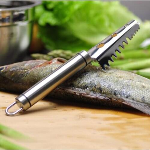 304 stainless steel manual scales scraper Hand scaler for killing fish kitchen gadget