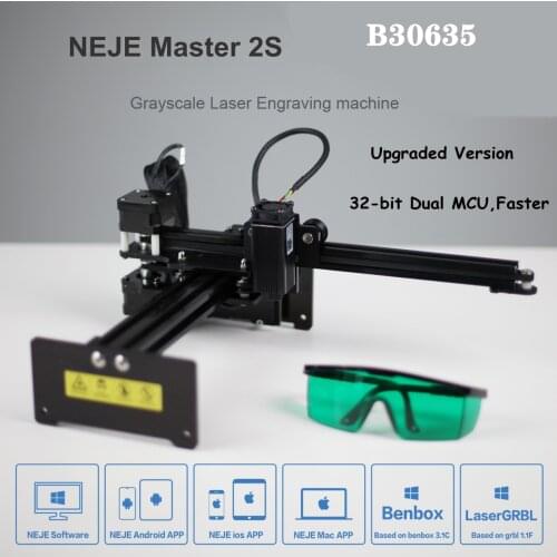 NEJE Master 2S 3500mW 405nm CNC Laser Engraver with Wireless APP Control Desktop Image Engraving