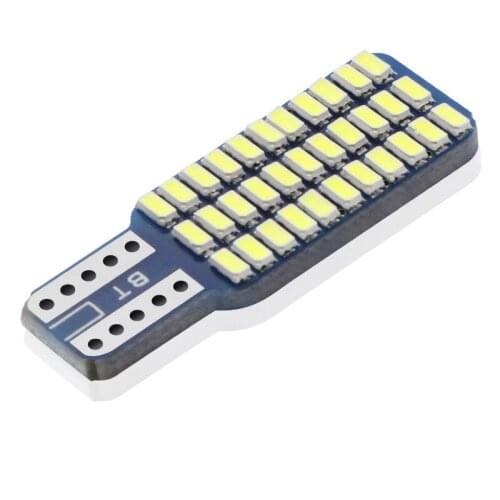 T10 LED Bulb 192 194 168 W5W 33SMD 3014 Car Tail Lights Dome Lamp White DC 12V Canbus Error Free License Plate Lights