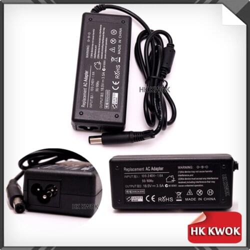 Universal Charger for Laptops 5pcs/lot AC Adapter Charger 18.5V 3.5A For hp G60 G70 DV5 DV6 DV7 DV4 CQ45 CQ50 CQ60 HP Laptop