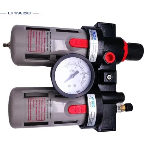 1PCS BFC-2000 1/4 BFC-3000 3/8 BFC-4000 1/2 The oil and water separator air filter is used to reduce the pressure valve