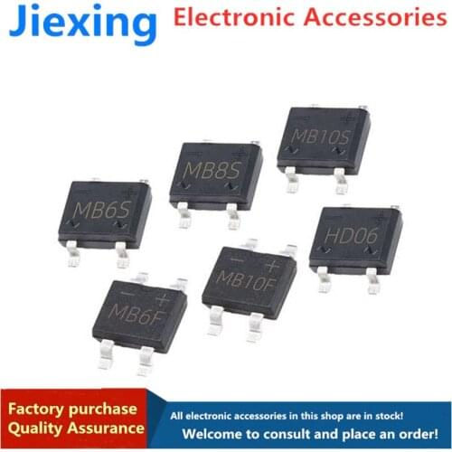 20 pieces of DB107S MB6S rectifier bridge single-phase bridge rectifier MB8S/MB10S/0.5A1000V bridge stack SOP4