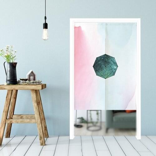 Door Curtain Personalized Star Curtain Bedroom Cotton Hemp Partition Curtain Toilet Short Curtain Bookcase Dustproof