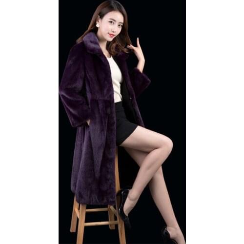 Real Fur Coat Women Warm Winter Coat 100% Mink Fur Jackets and Coats for Women Clothes Fashion Abrigo Mujer F17LT008 YY395