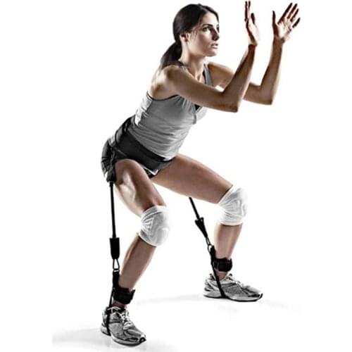 1Set Vertical Jump Trainer Elastic Bands Fitness Chest Expander Resistance Bands Set Basketball Volleyball Leg Agility Train Hot