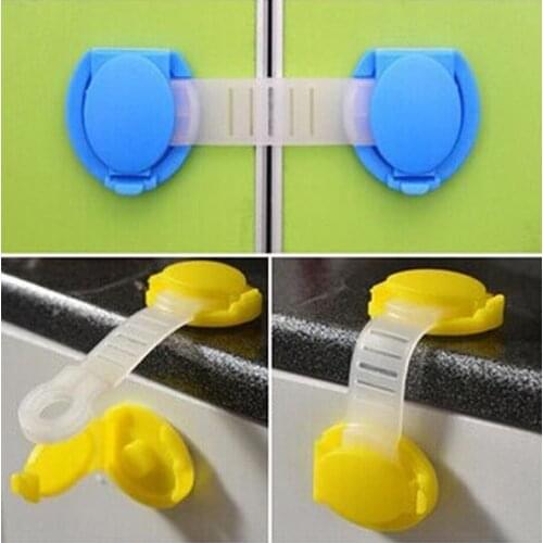 1 PCS Drawer Door Wardrobe Fridge Baby Safety Lock Kids Children Strap Closet Infant Security Meuble Soft Protection Door Lock