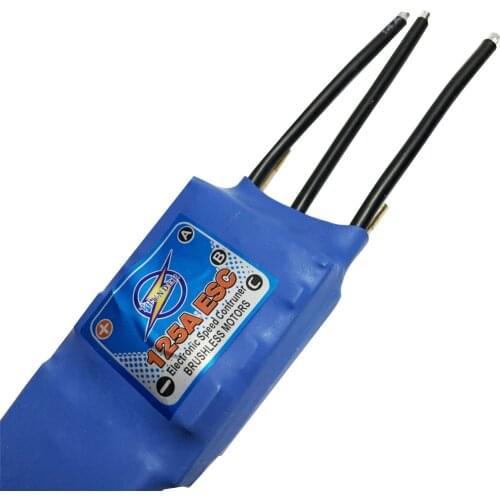 125A Brushless Outrunner Motor ESC Brushless Water Cooling Electric Speed Controll with 5V 3A BEC for RC Boat Ship Model Part
