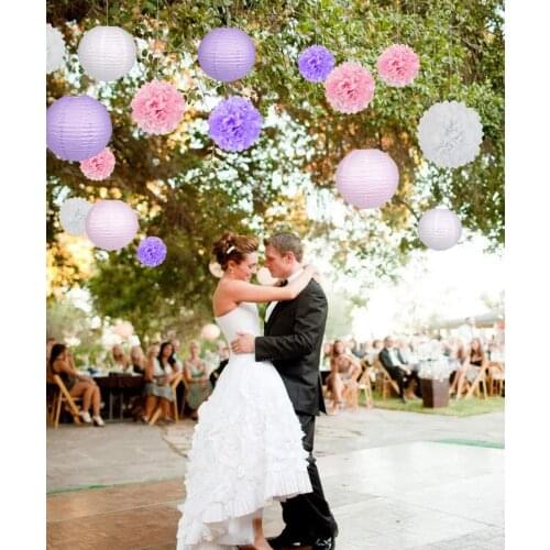 14inch 35cm Tissue Paper Flower Ball Pompoms for Wedding Birthday Party Christmas Decoration Home Garden Decor Paper Pom Poms