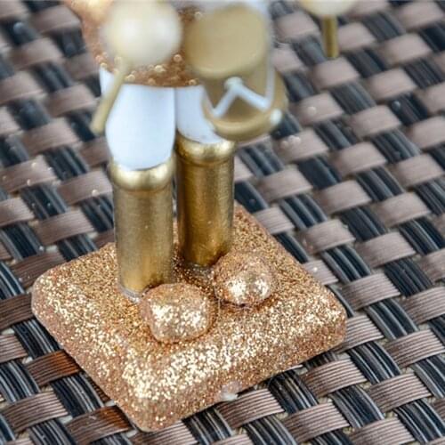 5x 12cm Exquisite Colorful Wooden Nutcracker Handcraft Friends Children Gift