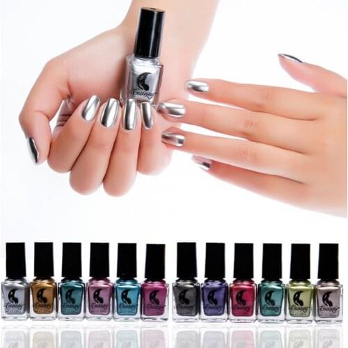 6ml Metallic Chrome Mirror Effect Manicure Tool Nail Art Polish Varnish Sticker