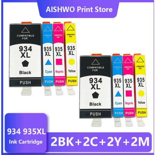 8PK Ink Cartridges Compatible For HP934XL HP934 934XL 934 XL HP935XL HP935 XL Officejet Pro 6812 6830 6815 6835 Inkjet Printer