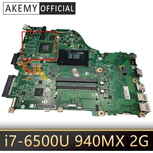 For Acer Aspire E5-575 F5-573 E5-575G F5-573G Laptop Motherboard ZAA X32 DAZAAMB16E0 W/ i7-6500U 940MX 2G-GPU 100% Fully Tested