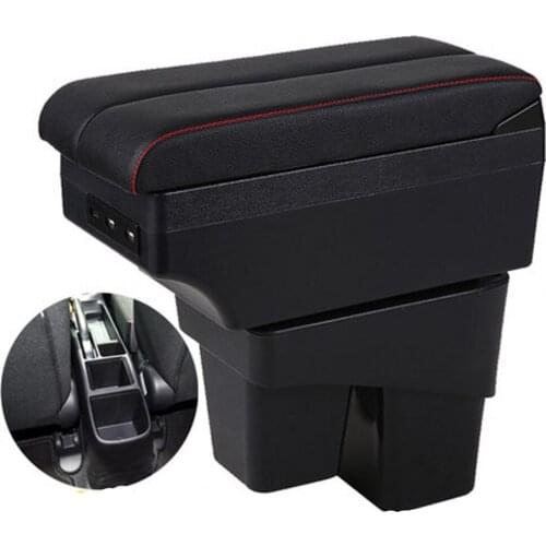 For HONDA fit jazz armrest box central content box interior Armrests Storage car-styling accessories part with USB