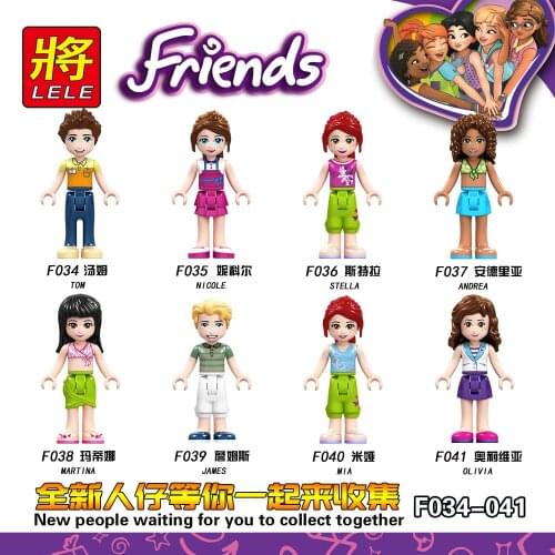 F026-033 F034-041 Childrens puzzle assembled building blocks toy girl series doll
