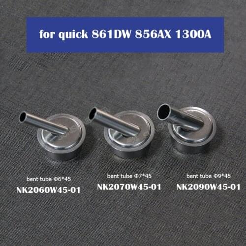 3pcs Original air gun head for microscope A8 A9 CPU blade fly line 45 degrees Air gun nozzle for quick 861DW TR1300A