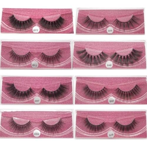 YioWio Custom Logo 5D Mink Eyelashes Strip Lashes Maquillaje False Eyelashes Faux Cils Reusable Makeup Fluffy Fake Lashes