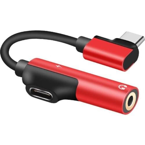 Type-C OTG Adapter Cable For Charging And Listening Phone USB Cable To Converter Songs Audio Two-in-one Converter Adapter M I0S5