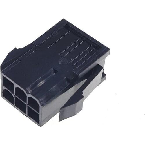 100pcs 5559 6 Position Molex 6 Pin Female Housing 4.20 mm Pitch Computer PCI-E PCIe Power connector Plastic Shell