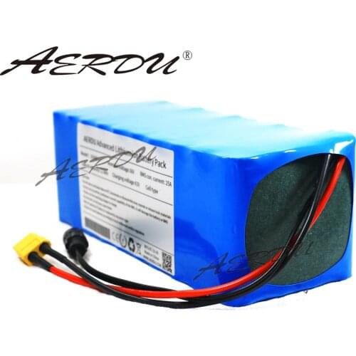 AERDU 36V 10S5P 16AH li-ion battery pack For 18650 750Watt motor electric scooter skateboard bicycle ebike car With 25A BMS