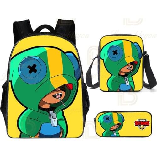 Boys Bags Shooter Sudaderas GENE and Star, Carl Shoot Game 3D Backpack Shoulder Children Crow Kids Leon Child Pencil Girls