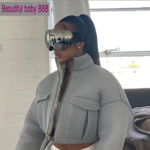 Meqeiss Popular Simple Solid Color Bread Jacket Women 2021 New Winter Tops Street Casual Wear Warm Padded Parka Coat Y2K Jackets