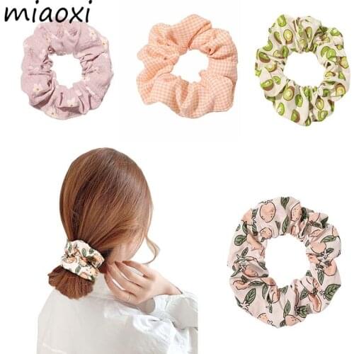 Fashion New Candy Color Hair Rope French style Large Intestine Circle Headband For Women Elastic Hair Bands Hair Accessories