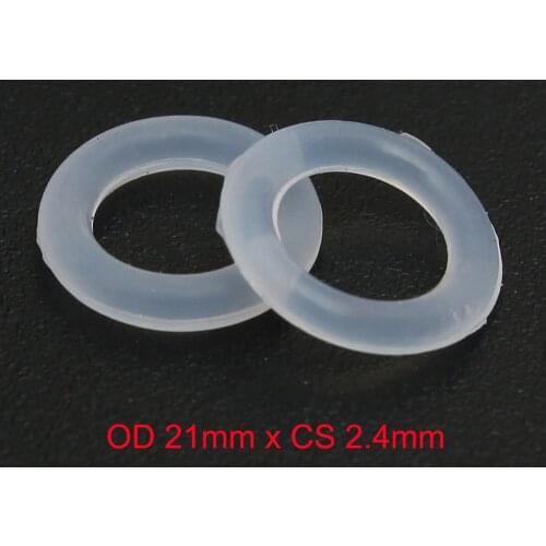 OD 21mm x CS 2.4mm silicone rubber sealing ring gasket high temperature o-ring