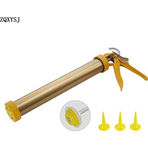Caulking Gun Thickened Cylinder Rubber Gun Structure Glue Gun Soft Construction Decoration Glass Caulking Tool