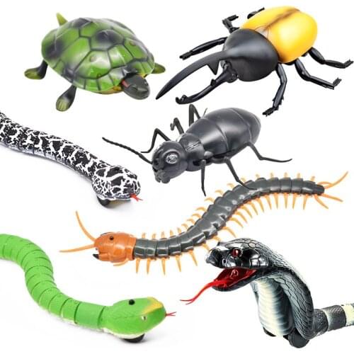 Popular New Strange Simulation Remote Control Animal Infrared Trickery Remote Control Snake Party Decompression Kis Toy Gift