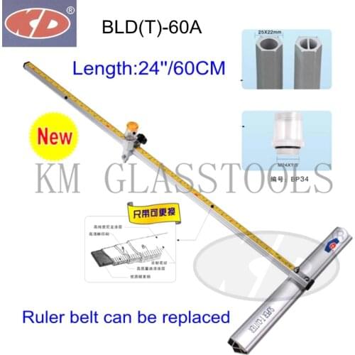 Super quality! KD 24"/60CM Speed T Shaped Oil Filled Glass Cutter Cutting Tool.Cutting glass 6~12 mm