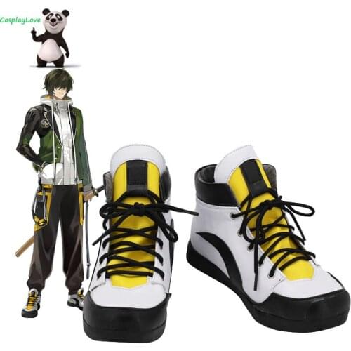 Touken Ranbu Online Kuwana Gou White Black Shoes Cosplay Long Boots Leather CosplayLove For Halloween Christmas