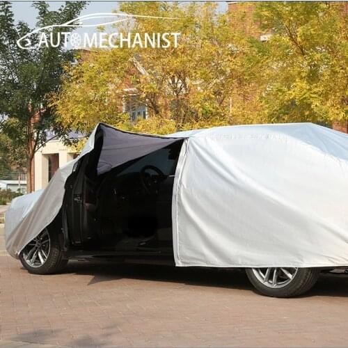 Universal Waterproof Car Cover Products Side Zipper Winter Snow Sun Rain Outdoor Covers For Car Dustproof Exterior Protection