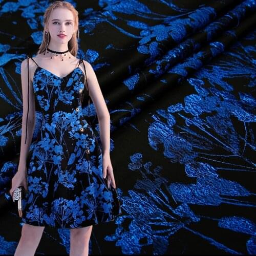 High-grade gold thread brocade jacquard fabric Autumn and winter European and American style handmade dress cheongsam wind cloth