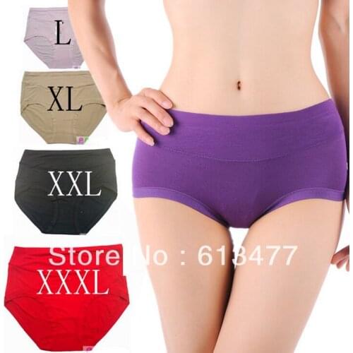 XXL XXXL XXXL big size! New multi-color Sexy cozy comfortable modal seamless lace Briefs thongs Underwear panties women jd01