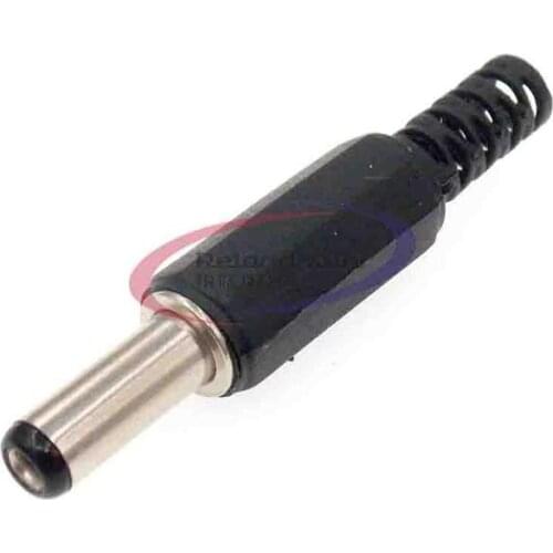 10PCS Black Plastic Cover 2.1x5.5mm Male DC Power Plug Jack Connector