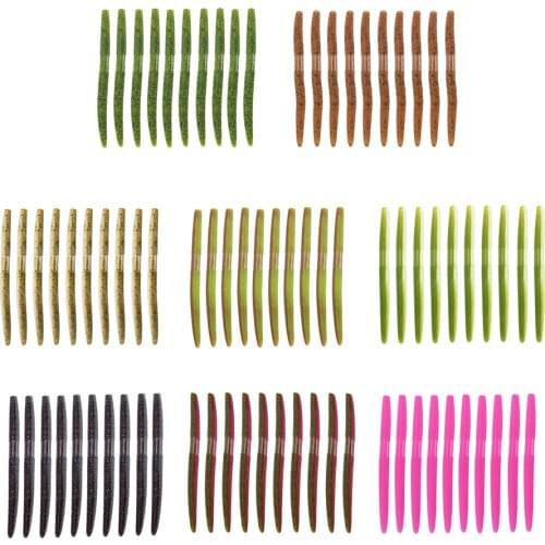 10x Realistic Maggot Lure Earthworm Bait Grub Artificial Fishing Lure 13.5cm