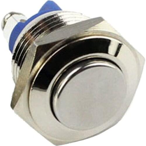 16mm Start Horn Button Momentary Stainless Steel Metal Push Button Switch