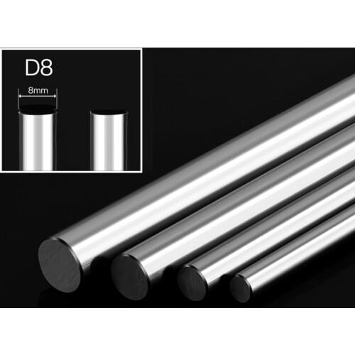 2pcs Optical Axis 300 330 350 380 400 500 600mm Smooth Rods 8mm Linear Shaft Rail 3D Printers Parts Chrome Plated Guide Slide