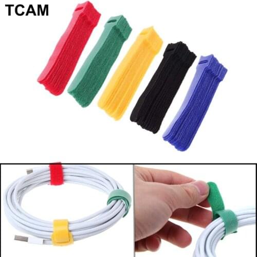 20pcs Reusable Fastening Cable Organizer Earphone Mouse Ties Management