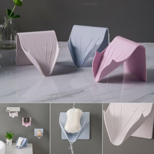 2019 Flexible Bathroom Soap Dish Storage Holder Rack Soapbox Plate Tray Drain Soap holder
